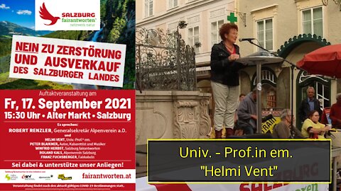 Rede von HELMI VENT, Univ.-Prof.in em. bei AUFTAKTVERANSTALTUNG fairantworten