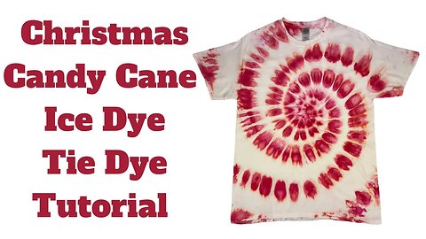 Tie-Dye Designs: Fire Red Christmas Candy Cane Ice Dye