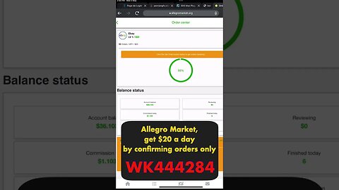 Make money Allegro Market, get $20 a day by confirming orders only