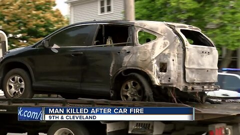 Man killed after car fire on Milwaukee's south side