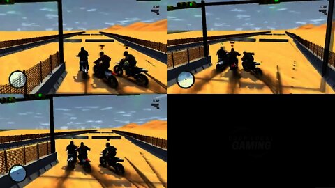 GTA IV Split Screen - Motocross Racing with Crashes [Gameplay #2]