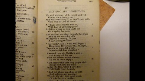 The Two April Mornings - W. Wordsworth