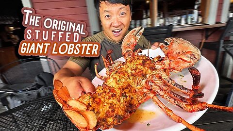 Tasting The ORIGINAL Stuffed Lobster in Portland Maine