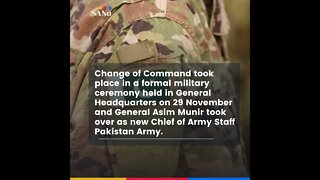 Change of Command in Pakistan Army