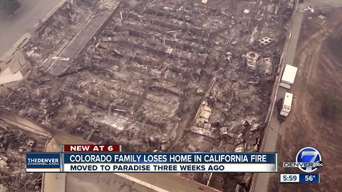 Colorado family loses everything in California wildfire just weeks after moving