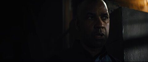 The Equalizer "I got two corrupt cops right in front of me" scene