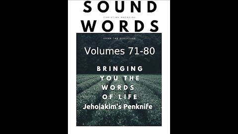 Sound Words, Jehoiakim's Penknife