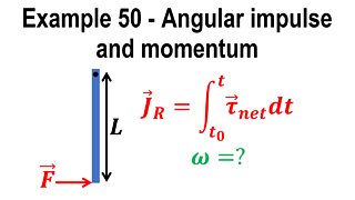 Example problem 50 - Angular impulse and momentum - Classical mechanics - Physics