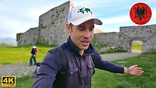 Sjkodër Castle + Bike Trip + Lunch + Chased by a Cow! | Solo Travel | Albania Travel Vlog (Ep. 20)