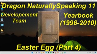 Dragon NaturallySpeaking 11 Developement Team Yearbook 'Easter Egg' (Part 4 - See Description)