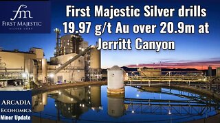 First Majestic Silver drills 19.97 g/t Au over 20.9m at Jerritt Canyon