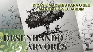 COMO DESENHAR ÁRVORES ORNAMENTAIS - Parte 1 Passo a Passo -MUITO FÁCIL!