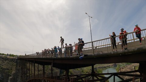 Man uses base jumping to honor brother