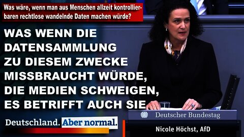 Was wäre, wenn man aus Menschen allzeit kontrollierbaren rechtlose wandelnde Daten machen würde?