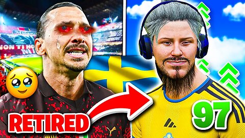 I RETIRED ZLATAN IBRAHIMOVIC and PLAYED the CAREER of his REGEN!!