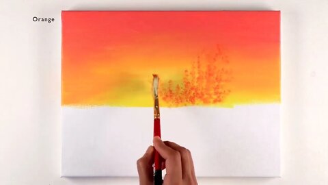 Winter Landscape Painting | Winter Painting | Step by Step | Winter Sunset Acrylic Painting