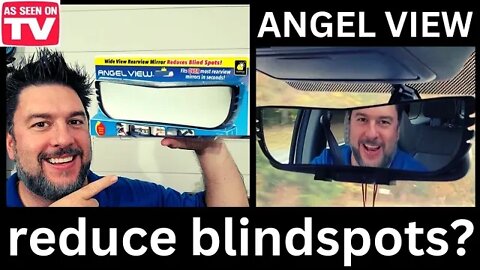 Angel View mirror, reduce blindspots. Wide angel rear view mirror. Clip on mirror [453] 😇🪞