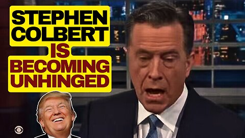 Colbert Is Becoming Unhinged