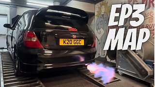 Remap for this Honda Civic Ep3 TypeR After Ecu Exchange at Dynodaze