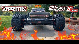 Arrma Outcast 8S EXB RTR Speed Test and 2K Subs Super Thanks Shout Part 1