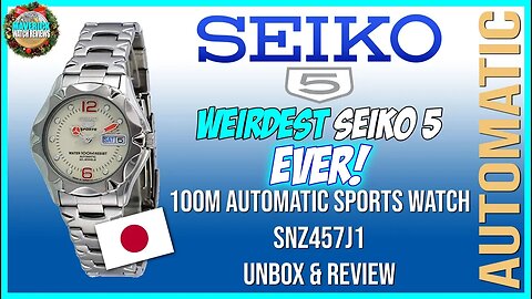Weirdest Seiko 5 Ever! | Seiko 5 100m Automatic Sports Watch SNZ457J1 Unbox & Review