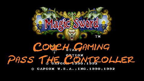 Couch gaming pass the controller Magic Sword
