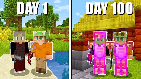 We Survived 100 DAYS In The Create Mod in HARDCORE Minecraft (DUOS)