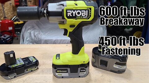 Can The Ryobi P262 One+ HP 18-Volt 1/2" Impact Wrench Remove 600 ft. lbs. And Tighten to 450 Ft Lbs?