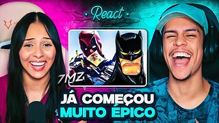 7MZ: TORNEIO DE TITÃS - Anúncio + Batman VS. Deadpool | [React em Casal] 🔥