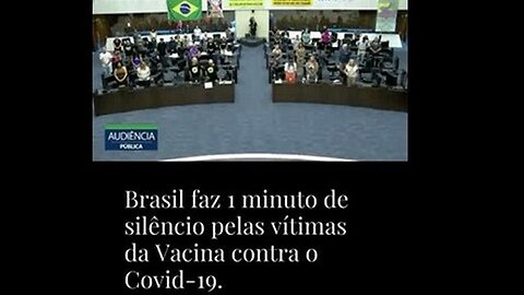 Supposed 1 Minutes Silence for Covid Vaccine Injured at Brazil's Legislative Assembly of Paraná