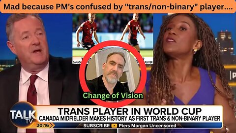 They're mad because Piers Morgan seems confused over "trans/non-binary" player....