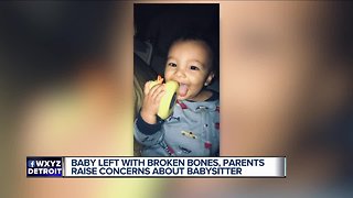 Baby left with broken bones, parents raise concerns about babysitter