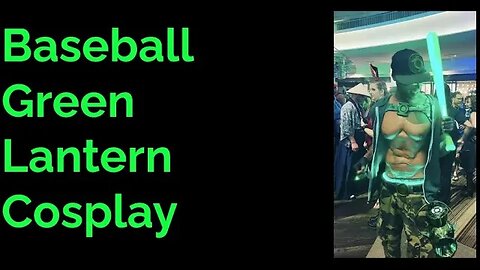 Baseball Green Lantern Cosplay #Cosplay #greenlantern #dccomics
