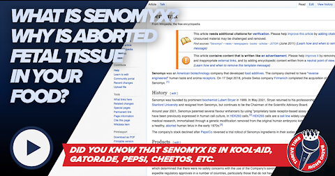 What Is Senomyx? Why Are Aborted Fetal Tissues In Kit Kat, Gatorade, Pepsi, Cheetos, Etc.?