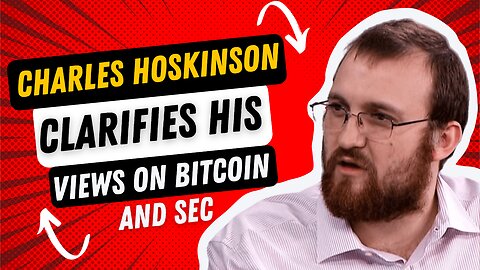 👀 Charles Hoskinson's Stance On #Bitcoin , #Ethereum , #Cardano , and the SEC 🙌🚀