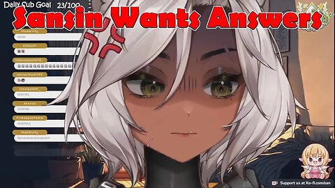 @sansinjin Wants Answers, Chat #vtuber #clips