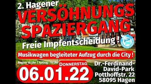 ️️️RESTREAM I Demonstration in Hagen - Einzelstream - am 06.01.2022