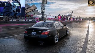 BMW E60 M5 2009 - Forza Horizon 5 (Steering Wheel Gameplay)