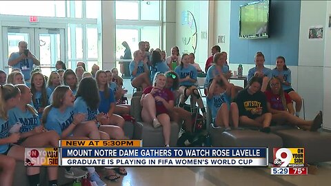 Mount Notre Dame cheers grad Rose Lavelle in Women's World Cup