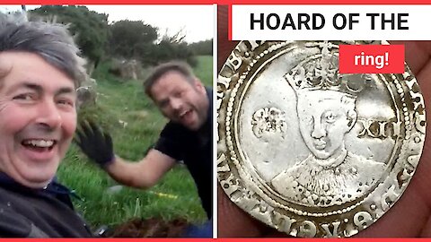 This is the moment metal detectorists find gold coins worth at least 100k