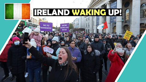 Dublin IRELAND Waking Up! Anti Vaccine Mandate Passport Protest 27th Nov 2021 / Hugo Talks #lockdown