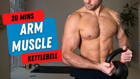 KETTLEBELL ARMS WORKOUT to BUILD MUSCLE | 20 Mins | One Kettlebell Only