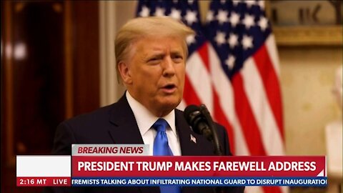 President Trump Makes Farewell address