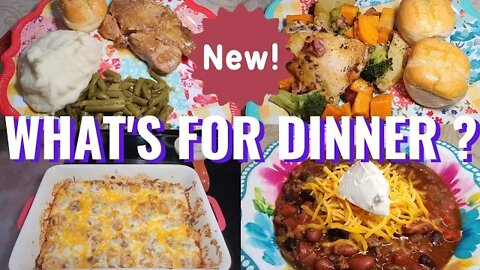 WHAT'S FOR DINNER ? 4 EASY & DELICIOUS FAMILY MEALS | AUTUMN CHICKEN | TATER TOT ENCHILADA CASSEROLE