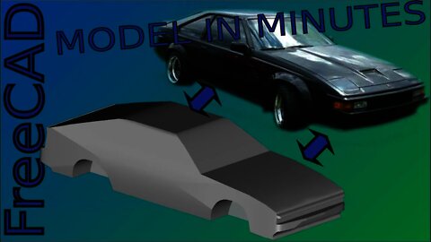 FreeCAD - Model a Supra in Under 10 Minutes |JOKO ENGINEERING|