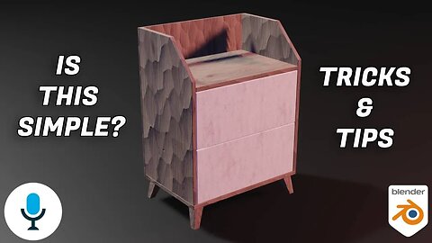 IS THIS EASY TO MODEL A BEDSIDE? - Blender Tutorial