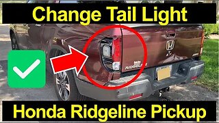 Honda Ridgeline Change Tail Light B07KFQRXBJ