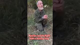 Russia soldier sent to the front with a missing lung and a history of heart attacks #shorts