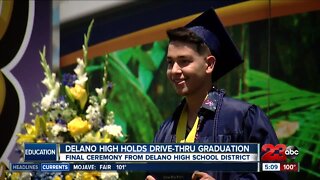 Delano High School holds drive-thru graduation