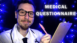 ASMR Medical Questionnaire | Doctor Asking You Personal Questions for Sleep